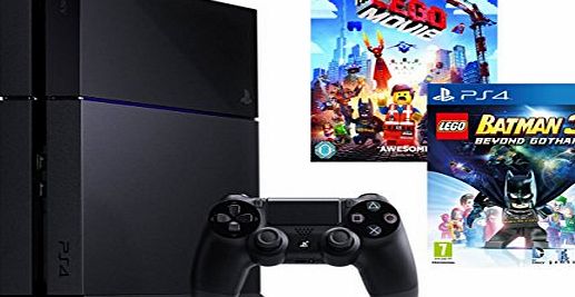 Sony PS4 Console with Lego Batman 3: Beyond Gotham and The Lego Movie [Blu-ray   UV Copy]